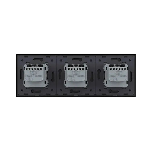 Livolo | Zwart | SR+SR+SR | Wandcontactdoos Livolo Nederland B.V.