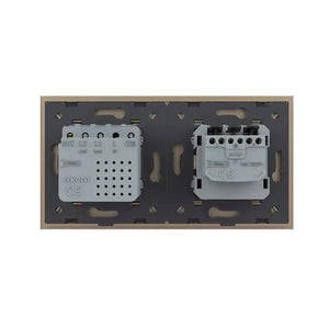 Livolo | Goud | SR+SR | Wandcontactdoos | USB + USB type C oplader Livolo Nederland B.V.