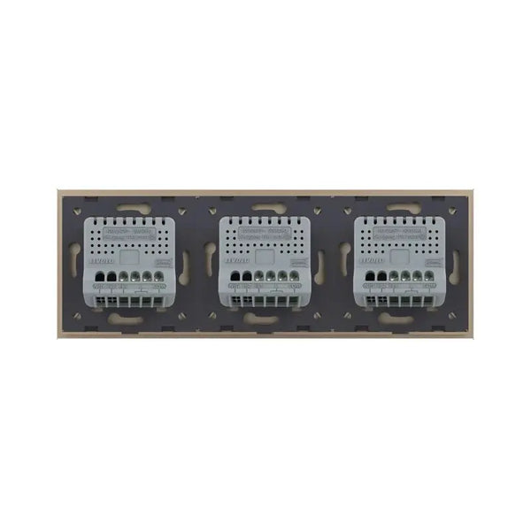Livolo | Goud | 1+1+1 | Aan/Uit | Wisselschakelaar | Smart Home Livolo Nederland