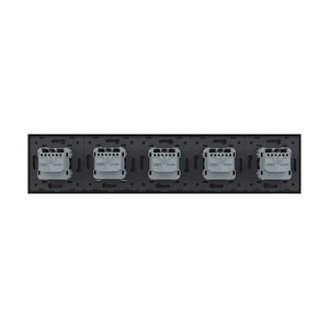 Livolo | Zwart | SR+SR+SR+SR+SR | Wandcontactdoos Livolo Nederland B.V.