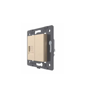Livolo | Goud | SR | Netwerk RJ45 Cat.6A | Blindplaat Livolo Nederland B.V.