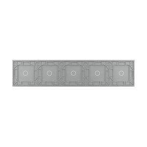 Livolo | Grijs | 1+1+1+1+1 | Glasplaat | Touchschakelaar Livolo Nederland B.V.