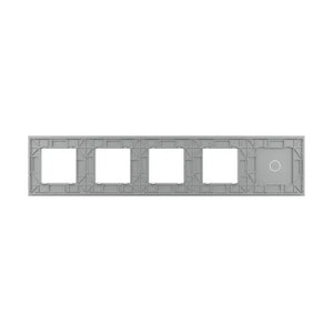Livolo | Grijs | 1+SR+SR+SR+SR | Glasplaat | Combinatie Livolo Nederland B.V.