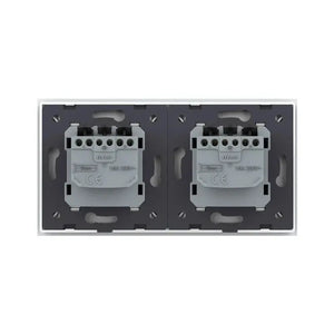 Livolo | Wit | SR+SR | Wandcontactdoos | Chrome frame Livolo Nederland B.V.