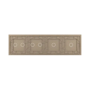 Livolo | Goud | 1+1+2+2 | Glasplaat | Touchschakelaar Livolo Nederland B.V.
