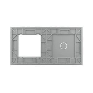 Livolo | Grijs | 1+SR | Glasplaat | Combinatie Livolo Nederland B.V.