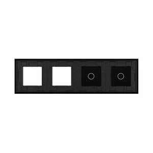 Livolo | Zwart | 1+1+SR+SR | Glasplaat | Combinatie Livolo Nederland B.V.