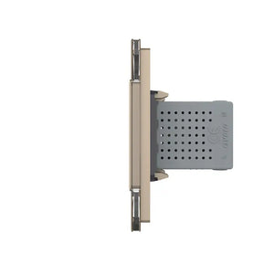 Livolo | Goud | SR+SR | Wandcontactdoos | USB + USB oplader Livolo Nederland B.V.