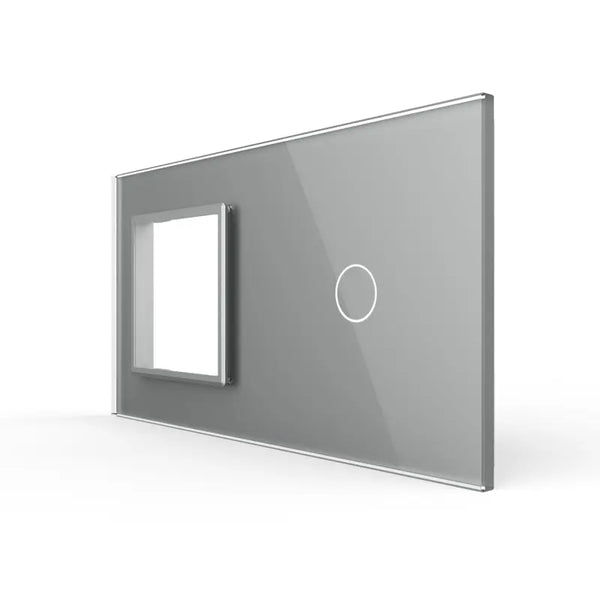 Livolo | Grijs | SR+1 | Glasplaat | Combinatie Livolo Nederland B.V.