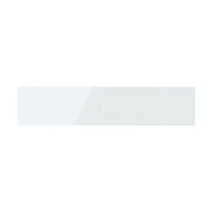 Livolo | Wit | 1+1+1+1+1 | Glasplaat | Touchschakelaar Livolo Nederland B.V.
