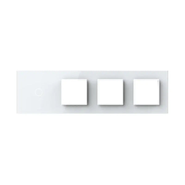 Zelf samenstellen | Wit | Afdekraam 1+SR+SR+SR Livolo Nederland B.V.