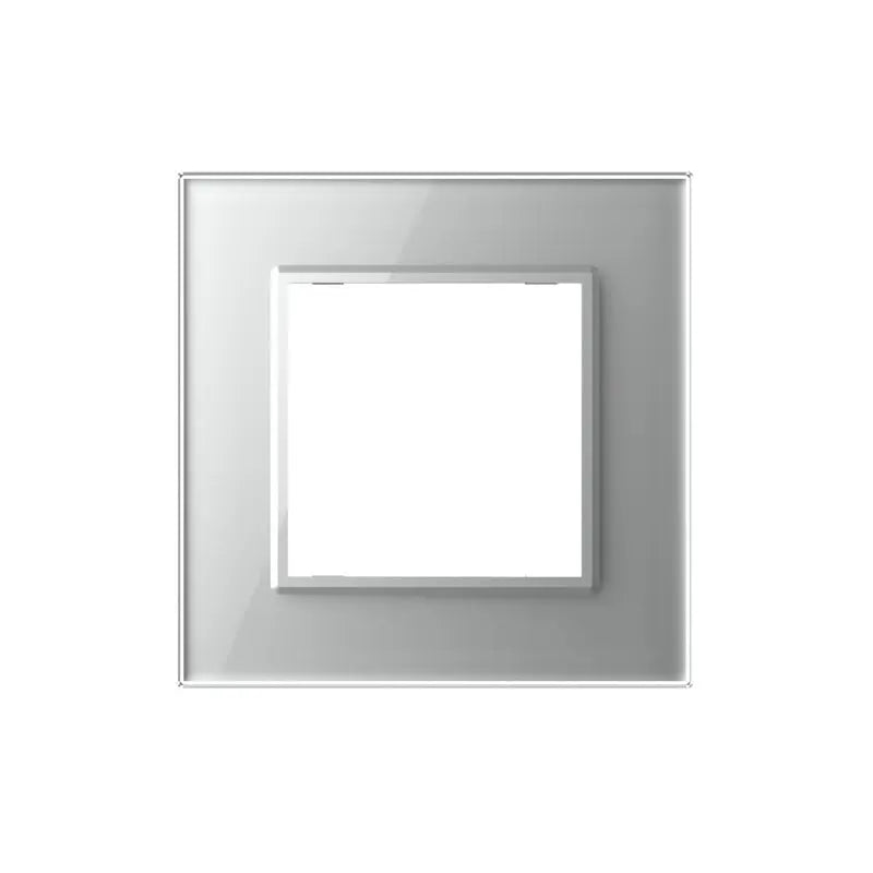 Livolo glazen SR afdekraam in grijs voor modulaire aansluiting