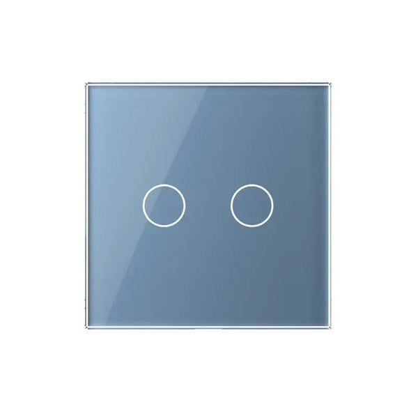 Livolo | Blauw | 2 | Glasplaat | Touchschakelaar Livolo