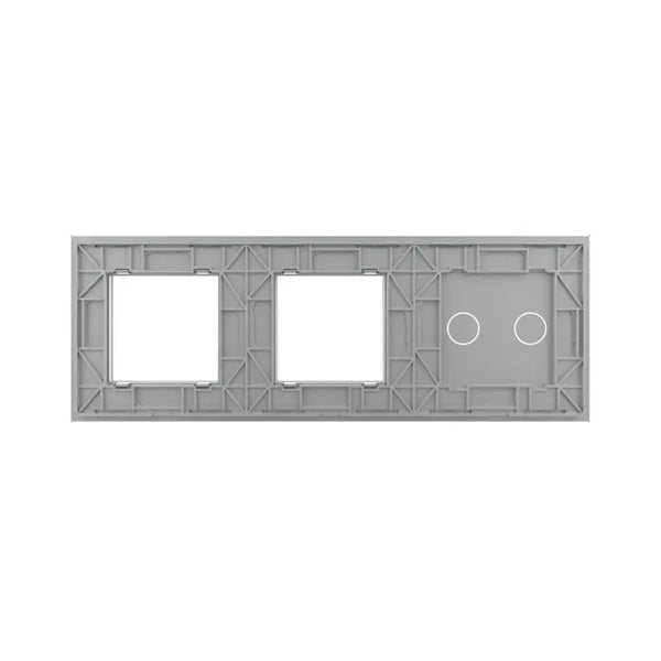 Livolo | Grijs | 2+SR+SR | Glasplaat | Combinatie Livolo Nederland B.V.