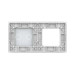 Livolo | Wit | SR+2 | Glasplaat | Combinatie Livolo Nederland B.V.