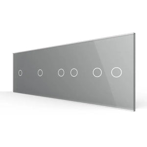 Livolo | Grijs | 1+1+2+2 | Glasplaat | Touchschakelaar Livolo Nederland B.V.