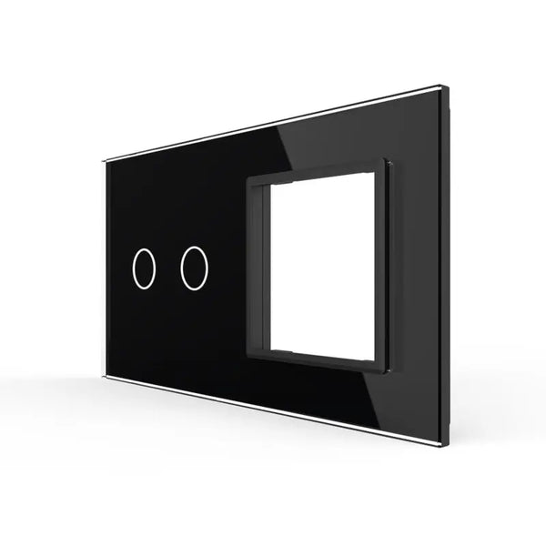 Livolo | Zwart | 2+SR | Glasplaat | Combinatie Livolo Nederland B.V.