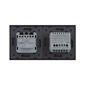 Livolo | Zwart | 1+SR | Aan/Uit | Schakelaar | Wandcontactdoos | Chrome frame Livolo Nederland B.V.