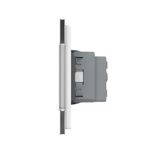 Livolo | Wit | 2+SR | Aan/Uit | Schakelaar | Wandcontactdoos | Chrome frame Livolo Nederland B.V.