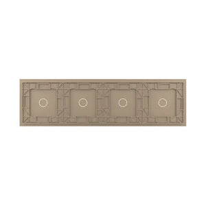 Livolo | Goud | 1+1+1+1 | Glasplaat | Touchschakelaar Livolo Nederland B.V.