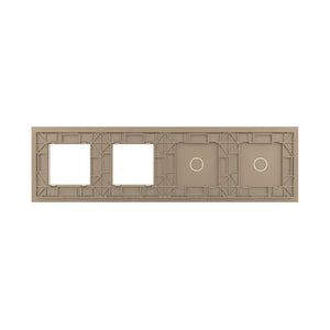 Livolo | Goud | 1+1+SR+SR | Glasplaat | Combinatie Livolo Nederland B.V.