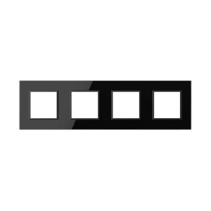 Livolo | Zwart | SR+SR+SR+SR | Glasplaat Livolo Nederland B.V.