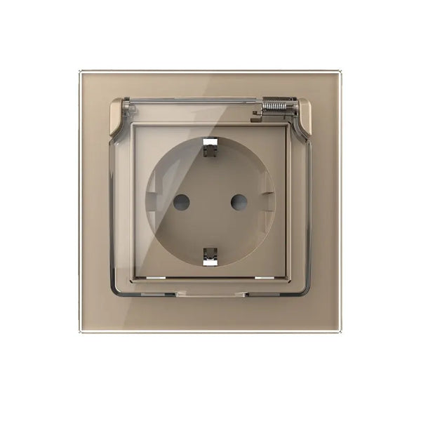 Livolo | Goud | SR | Spatwaterdicht IP44 | Klapdeksel Livolo Nederland B.V.