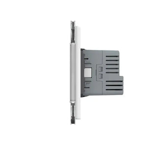 Livolo | Grijs | 1+SR | Aan/Uit | Schakelaar | Wandcontactdoos + USB-C Oplader Livolo Nederland B.V.