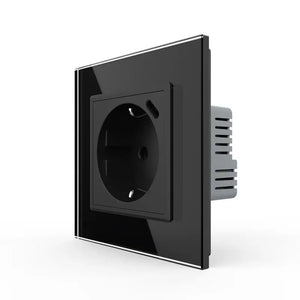 Livolo | Zwart | SR | Wandcontactdoos + USB-C oplader Livolo Nederland B.V.
