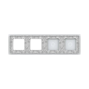 Livolo | Wit | 1+1+SR+SR | Glasplaat | Combinatie Livolo Nederland B.V.