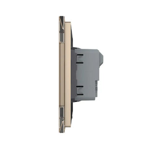 Livolo | Goud | SR | Wandcontactdoos | Zonder randaarde Livolo Nederland B.V.