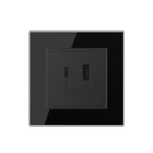 Livolo | Zwart | SR | USB + USB type C oplader Livolo Nederland B.V.