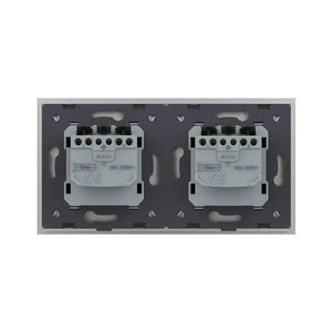 Livolo | Grijs/Zwart | SR+SR | Wandcontactdoos Livolo Nederland B.V.