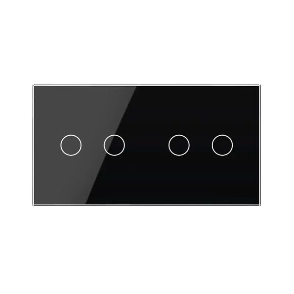 Livolo | Zwart | 2+2 | Aan/Uit | Wisselschakelaar | Smart Home Livolo Nederland B.V.