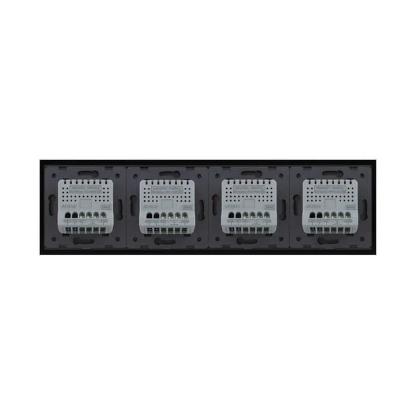 Livolo | Zwart | SR+SR+SR+SR | Slide-Dimmer | Wisselschakelaar | Smart Home Livolo Nederland B.V.