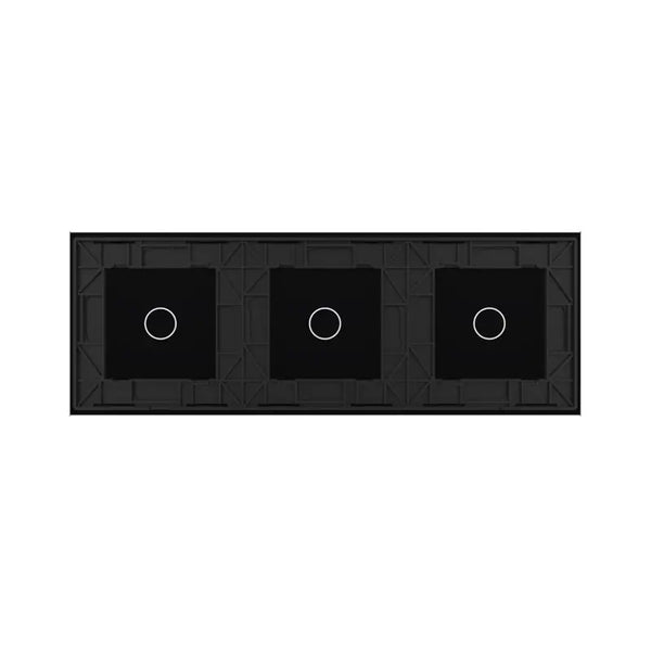 Livolo | Zwart | 1+1+1 | Glasplaat | Touchschakelaar Livolo Nederland B.V.