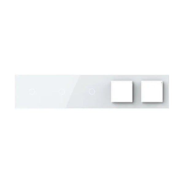 Livolo | Wit | 1+1+1+SR+SR | Glasplaat | Combinatie Livolo Nederland B.V.