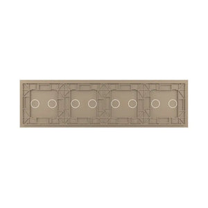 Livolo | Goud | 2+2+2+2 | Glasplaat | Touchschakelaar Livolo Nederland B.V.