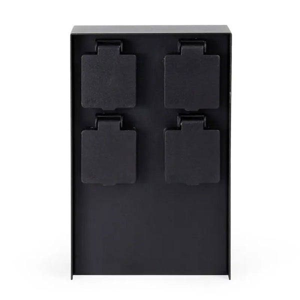 Buiten Wandcontactdoos | Zwart | 4 Stopcontacten | Breed | Waterdicht Livolo Nederland B.V.