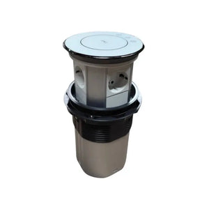 Wit Glazen Design | Automatische pop-up stekkerdoos | USB en USB-C + 3 Stopcontacten Livolo Nederland B.V.