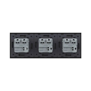Livolo | Zwart | SR+SR+SR | Wandcontactdoos | Zonder randaarde Livolo Nederland B.V.