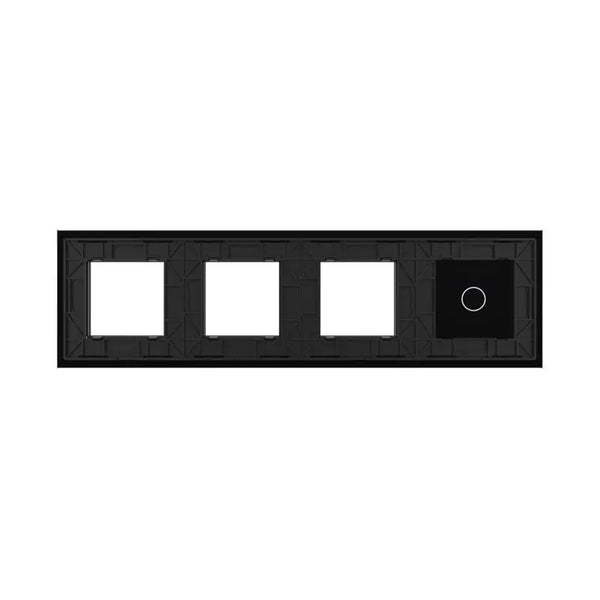 Livolo | Zwart | 1+SR+SR+SR | Glasplaat | Combinatie Livolo Nederland B.V.