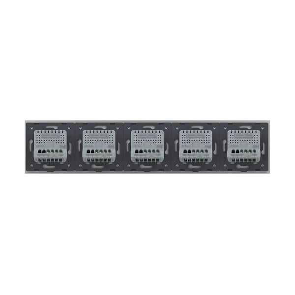 Livolo | Grijs | 1+1+1+1+1 | Dimmer | Wisselschakelaar Livolo Nederland B.V.