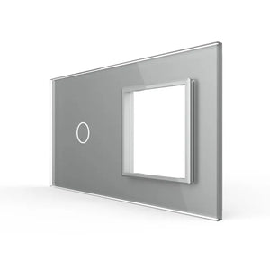 Livolo | Grijs | 1+SR | Glasplaat | Combinatie Livolo Nederland B.V.