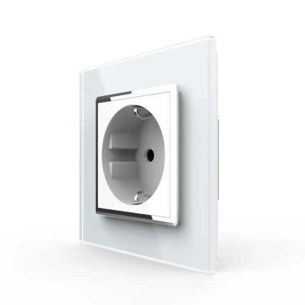 Livolo | Wit | SR | Wandcontactdoos | Chrome frame Livolo Nederland B.V.