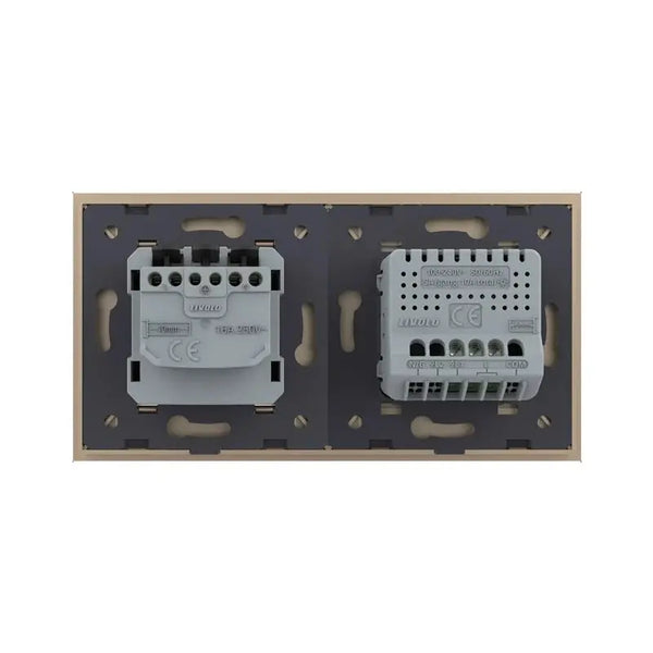 Livolo | Goud | 1+SR | Aan/Uit | Slimme schakelaar met wandcontactdoos | Smart Home Livolo Nederland B.V.