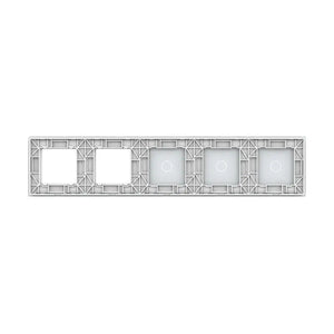 Livolo | Wit | 1+1+1+SR+SR | Glasplaat | Combinatie Livolo Nederland B.V.