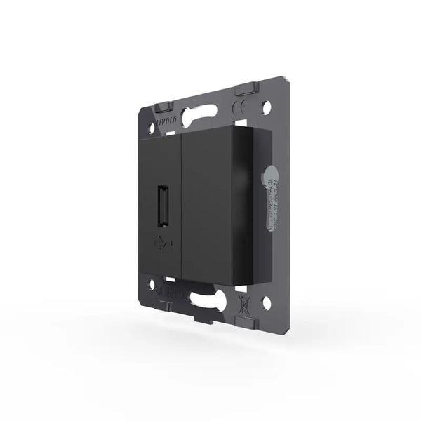 Livolo | Zwart | SR | USB oplader | Blindplaat Livolo Nederland B.V.