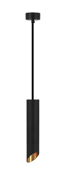 Hanglamp | 4 | Zwart met gouden binnenzijde | Luxe LED Livolo Nederland B.V.