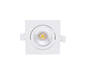 Inbouwspot | Wit | Lage inbouwdiepte | IP54 | Kantelbaar | Vierkant | Ø 68mm Livolo Nederland B.V.